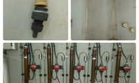 شستشو، احیا و پاکسازی رزین های تبادل یونی و رفع نشتی و تعمیر فیلترهای کاتیونی پنل های نمونه گیری داخل واحد، توسط پرسنل امور شیمی