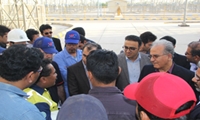 بازدید مدیرکل دفتر فنی و نظارت بر تولید از نیروگاه گازی خلیج فارس