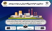 سنکرون 40 واحد نیروگاه حرارتی در دولت سیزدهم