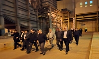 بازدید مدیرعامل برق حرارتی از نیروگاه شهیدسلیمانی کرمان