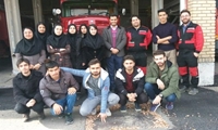 بازدید دانشجویان دانشکده بهداشت دانشگاه علوم پزشکی از نیروگاه شهید مفتح