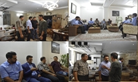 ​عیادت مدیران و کارکنان نیروگاه ری از همکاران خود