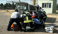 مانور مقابله با نشت گاز کلر در نیروگاه شهید رجایی قزوین برگزار شد