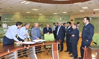 بازدید مهندس مهرداد مدیرکل دفتر پشتیبانی فنی تولید شرکت مادرتخصصی تولیدنیروی  برق حرارتی از نیروگاه شهیدرجایی