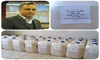 تولید بیش از هزار لیتر محلول ضد عفونی دست وسطوح در نیروگاه شهید مفتح