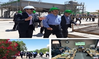 بازدید مدیر عامل شرکت مادر تخصصی تولید نیروی برق حرارتی از  نیروگاه کرمان