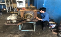 ساخت دستگاه الکتریکی گرین کاری چرخ دنده‌ها در نیروگاه رامین اهواز